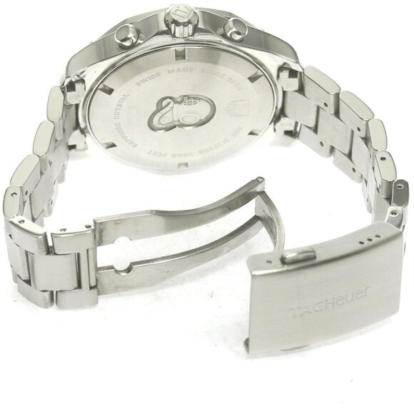 TAG HEUER Aqua racer CAF101A Big date black Dial Quartz Men's Watch_860945 - Picture 6 of 12